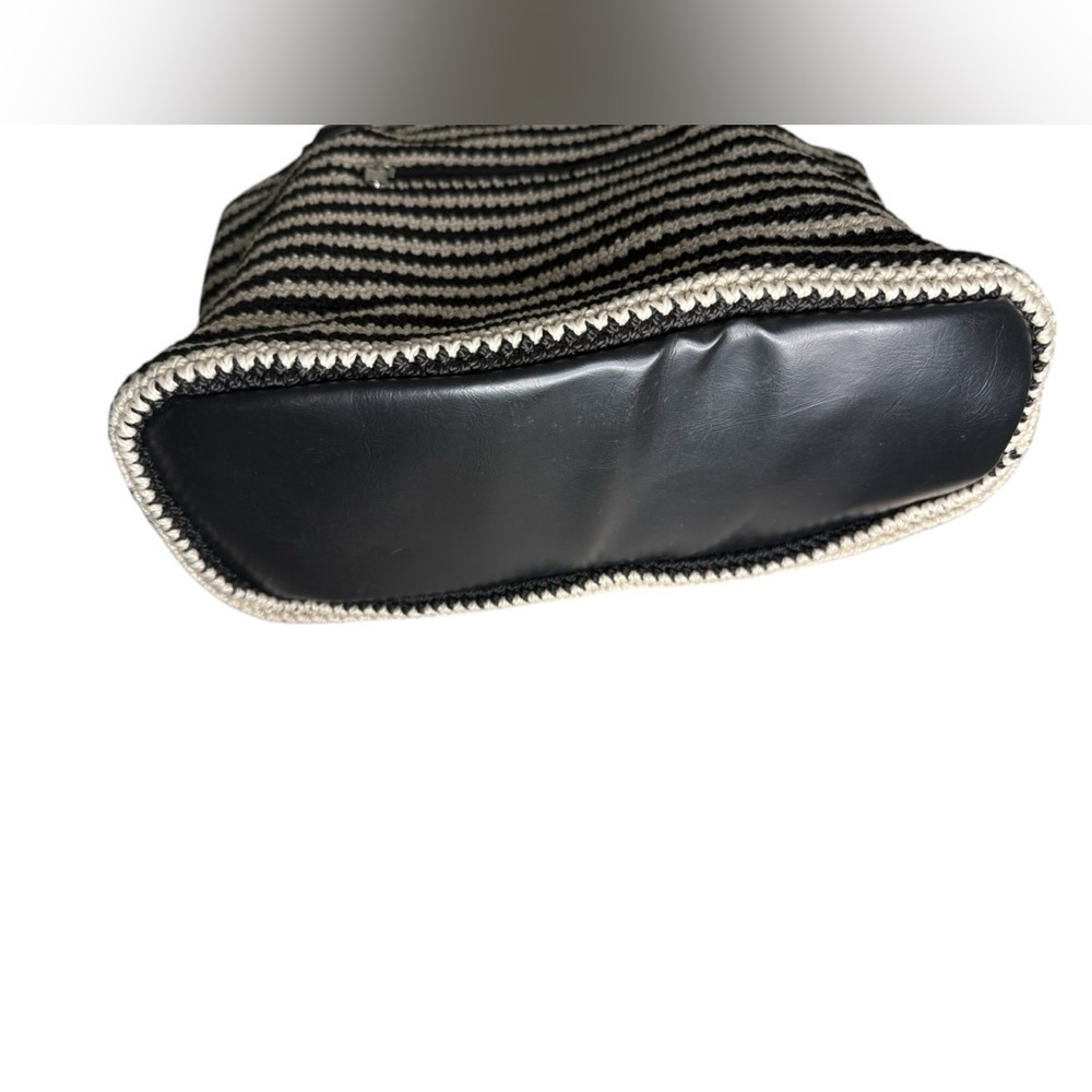 The Sak Black and White Crochet Collection Hobo Handbag - Picture 10 of 12